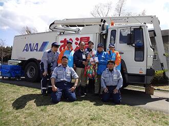 Hot Water Supply Using Snow Removal Trucks