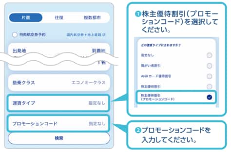 ANA国内線ご優待 | 株式情報 | 株主・投資家情報 | ANAグループ企業情報