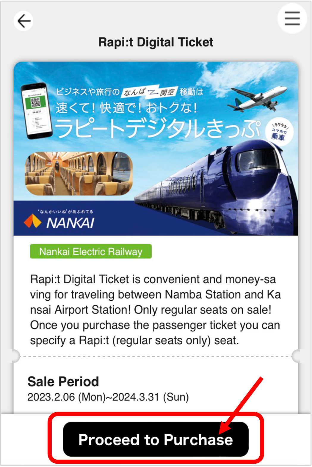 Reserve the Cheap Digital Limited Express Rapit Ticket Together with