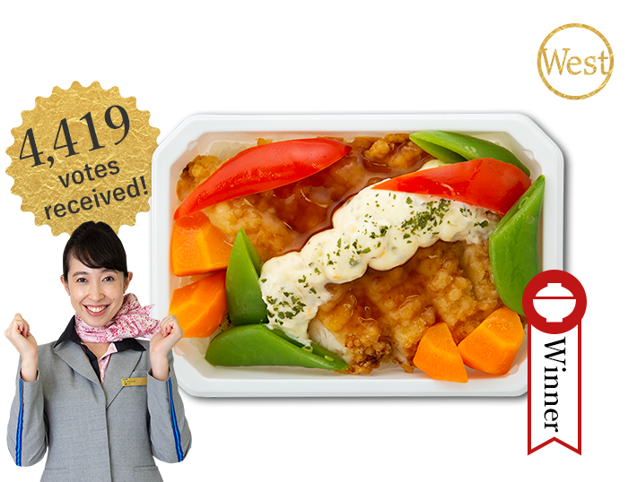 Elected with 4,419 votes received! Fried chicken with tartar sauce Don from Kyushu. A Higuchi CA recommendation.