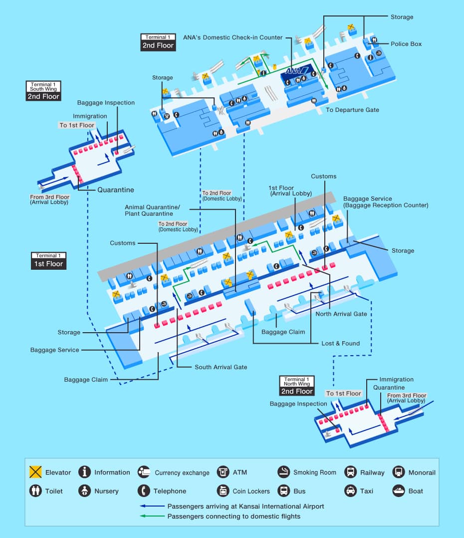 Kansai Airport Terminal Map