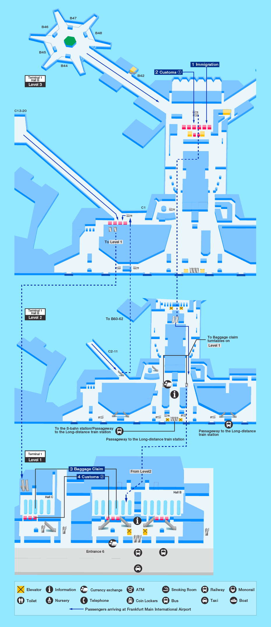 Guide For Facilities In Frankfurt Airport Airport Guide International At The Airport In Flight International Ana