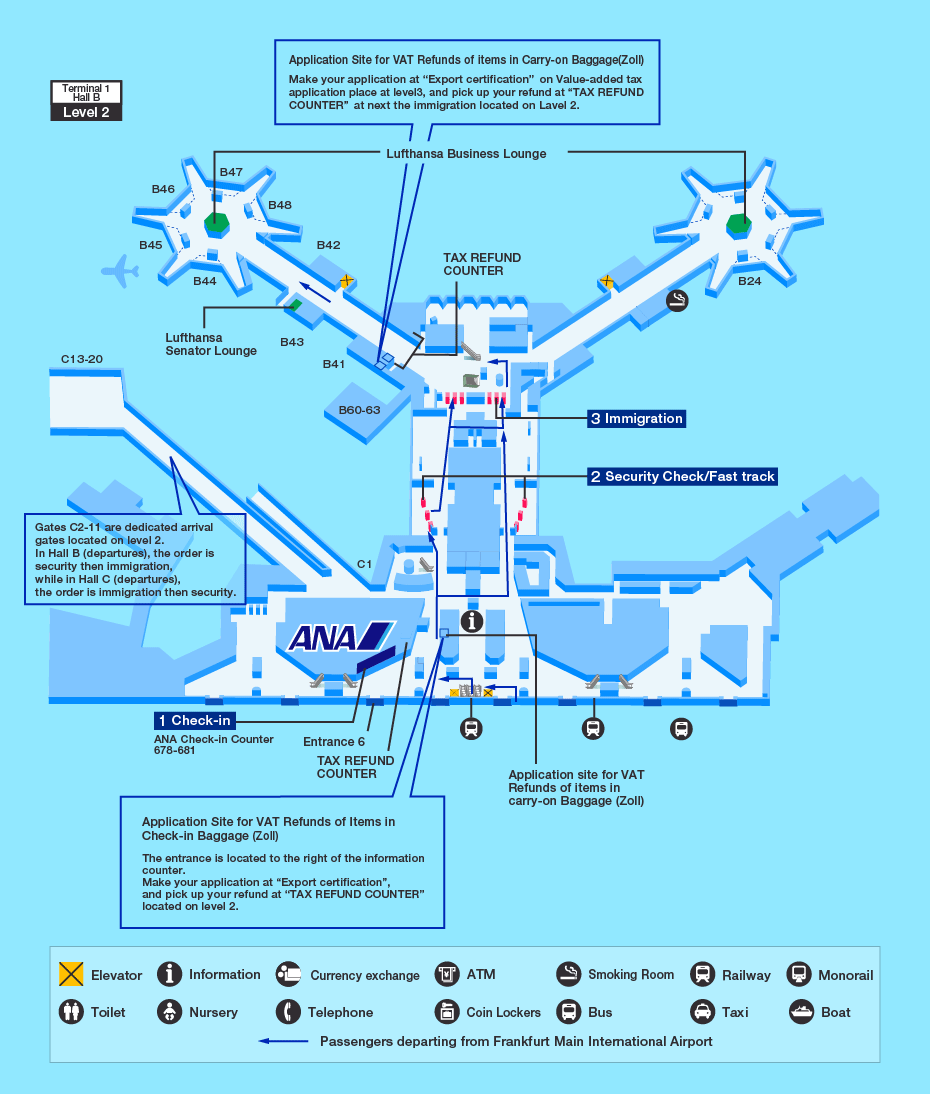 terminal 2 frankfurt airport map Guide For Facilities In Frankfurt Airport Airport Guide terminal 2 frankfurt airport map