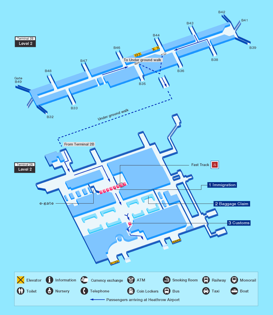 heathrow terminal 2 map Guide For Facilities In London Heathrow Airportairport Guide heathrow terminal 2 map