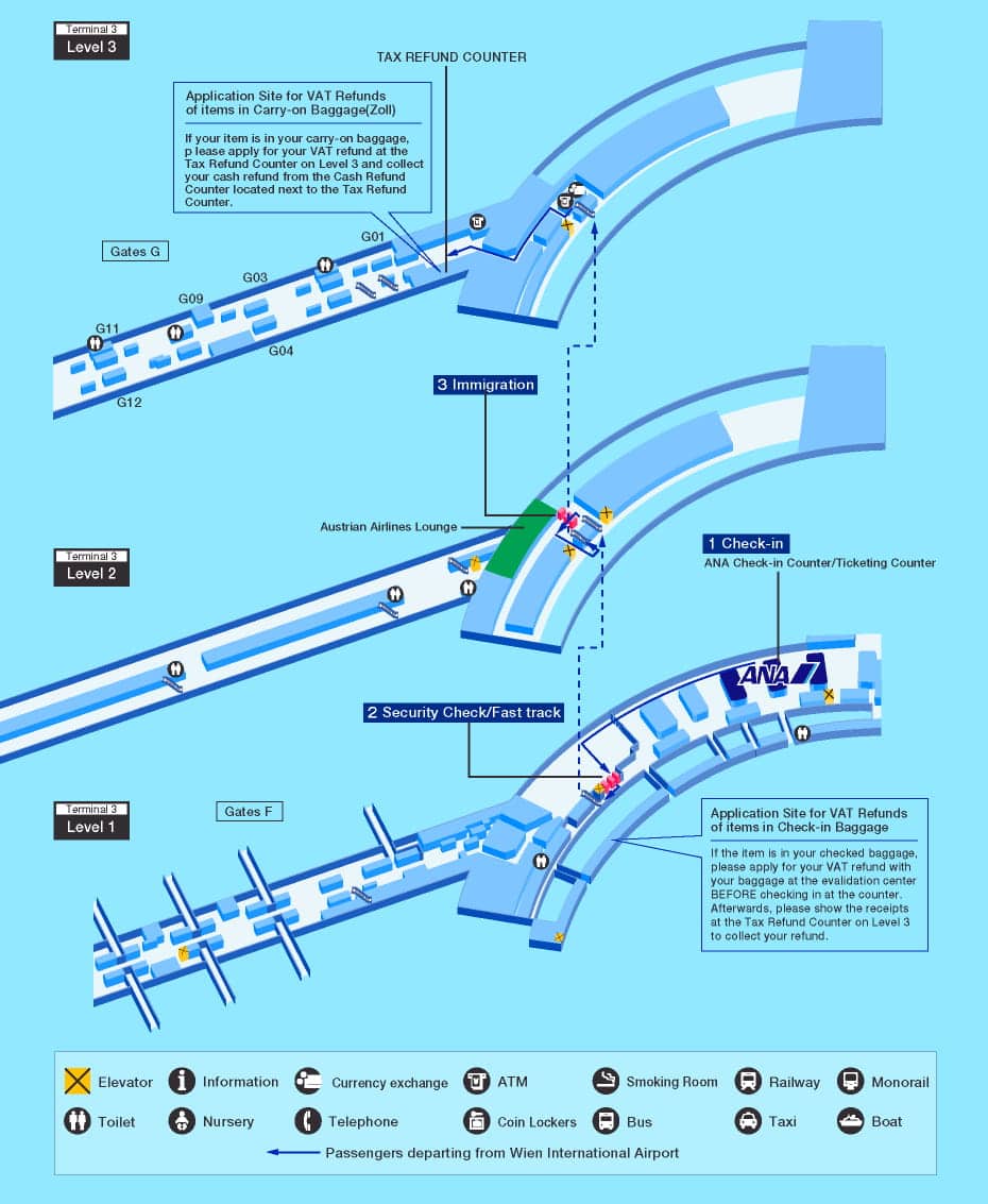 Vienna International Airport Terminal Map