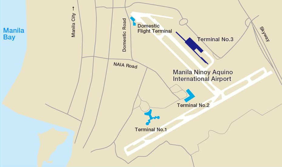 ninoy aquino international airport map Guide For Facilities In Manila Ninoy Aquino International Airport ninoy aquino international airport map