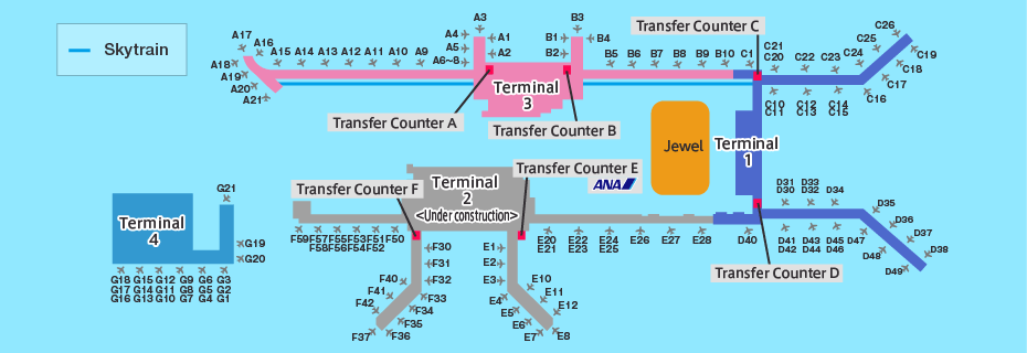 Image result for singapore airport map