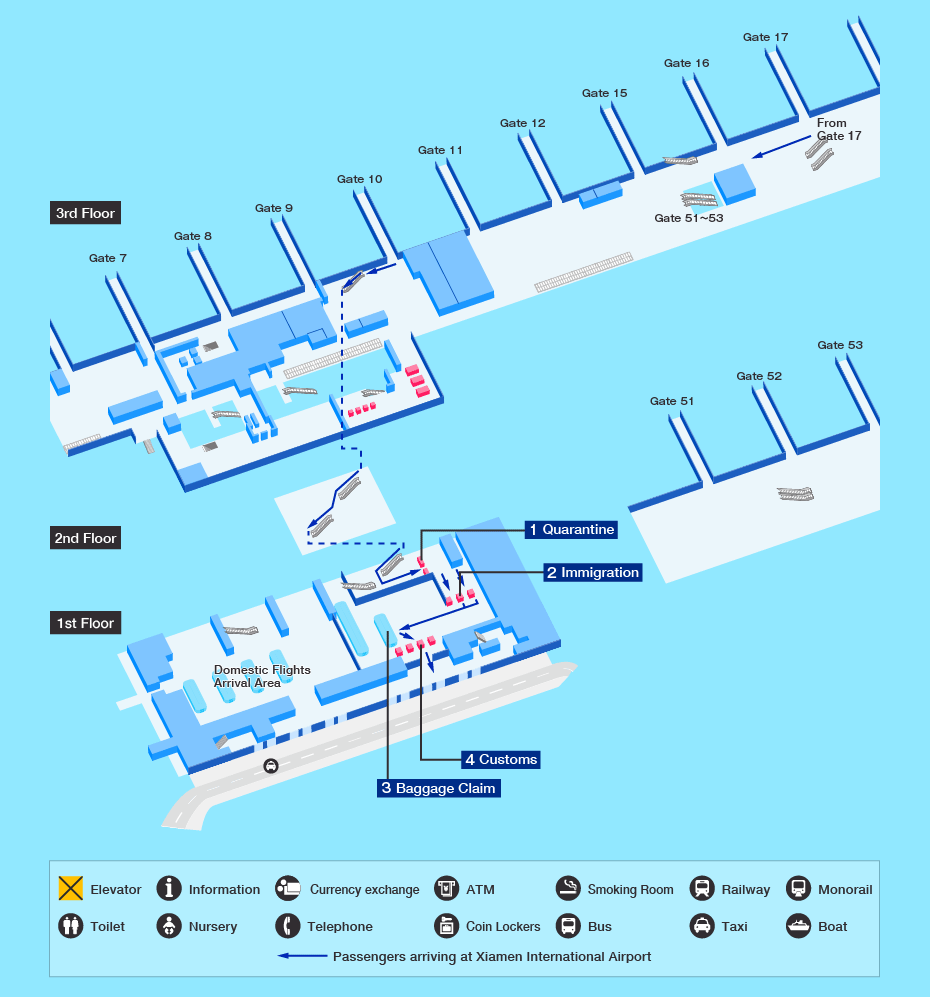 Guide For Facilities In Xiamen International Airport Airport