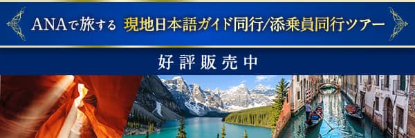 ANAで旅する 現地日本語ガイド同行/添乗員同行ツアー 好評販売中