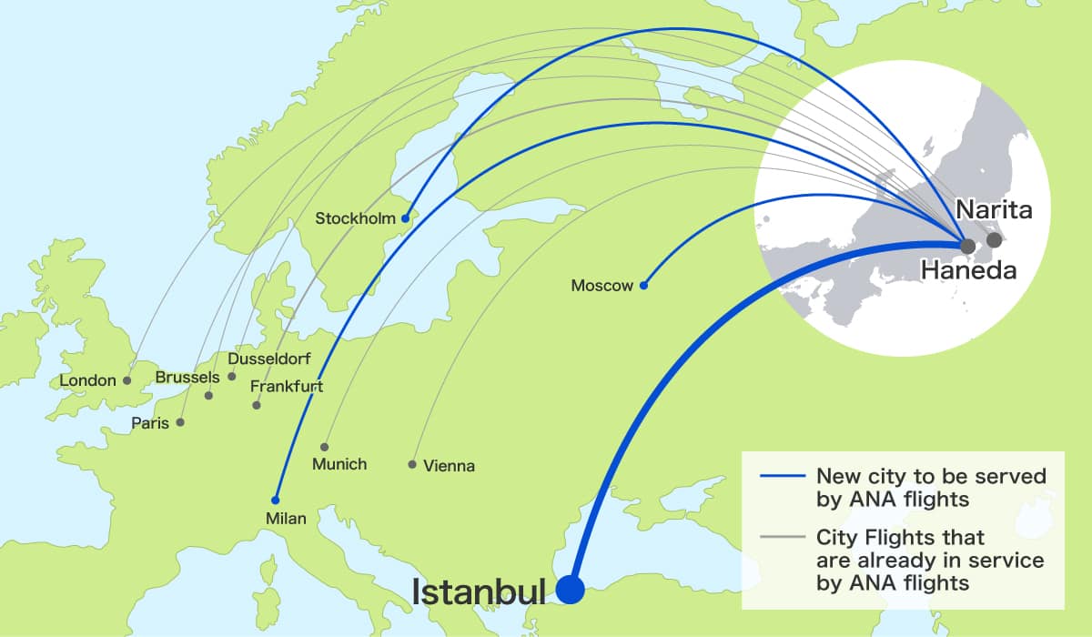 Tokyo Haneda To Istanbul Ana S New Nonstop Flights Ana Ana Traveler S