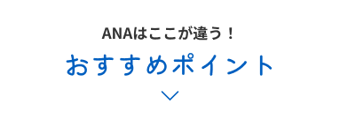 ANAはここが違う！おすすめポイント