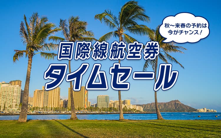 国際線航空券 タイムセール|ANA