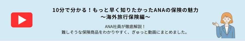 10分でわかる！もっと早く知りたかったANAの保険の魅力。海外旅行保険編。