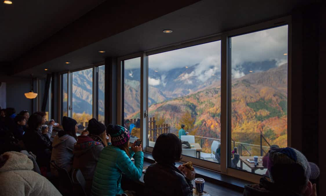 Enjoy The Spectacular Scenery From The Terrace Of Hakuba Mountain Harbor In Hakuba Nagano Prefecture Ana