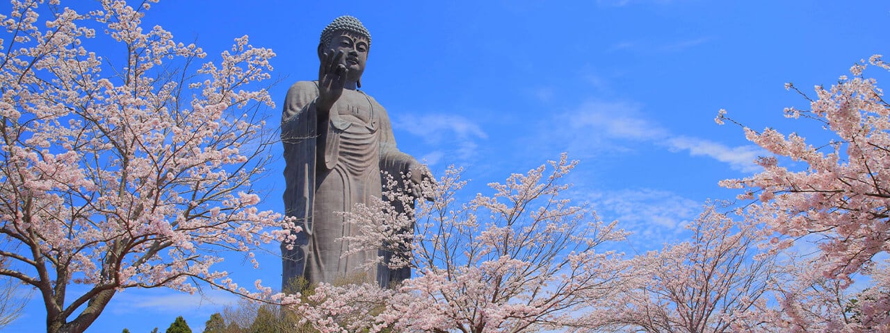 聳立於茨城縣牛久市 高達1 公尺 全世界最大的大佛 Ana