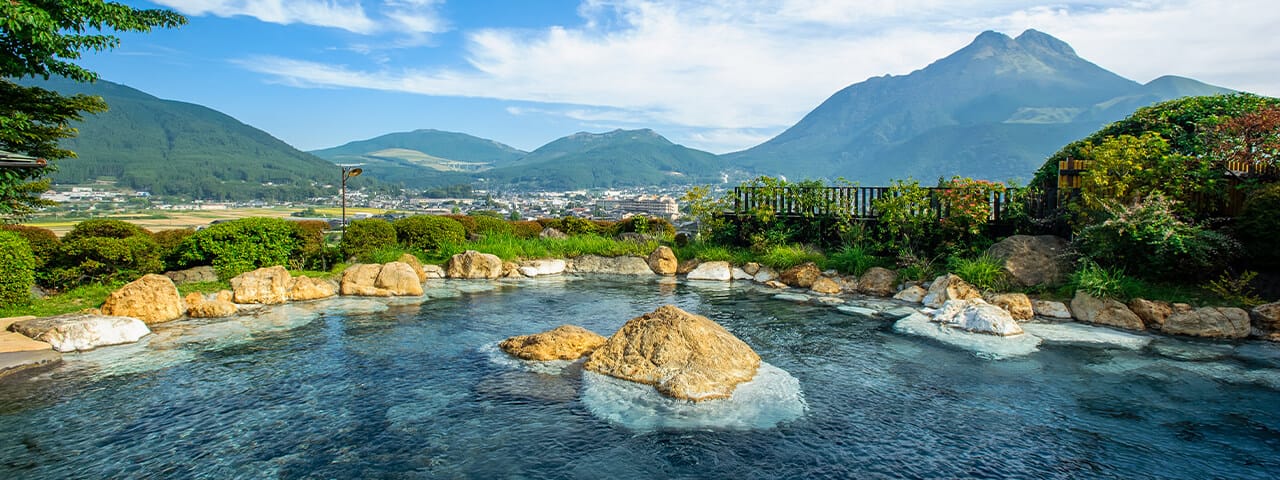 大分 汤布院一日游温泉洗浴派 温泉入住派 散发着温泉疗愈气氛的汤布院温泉 Ana