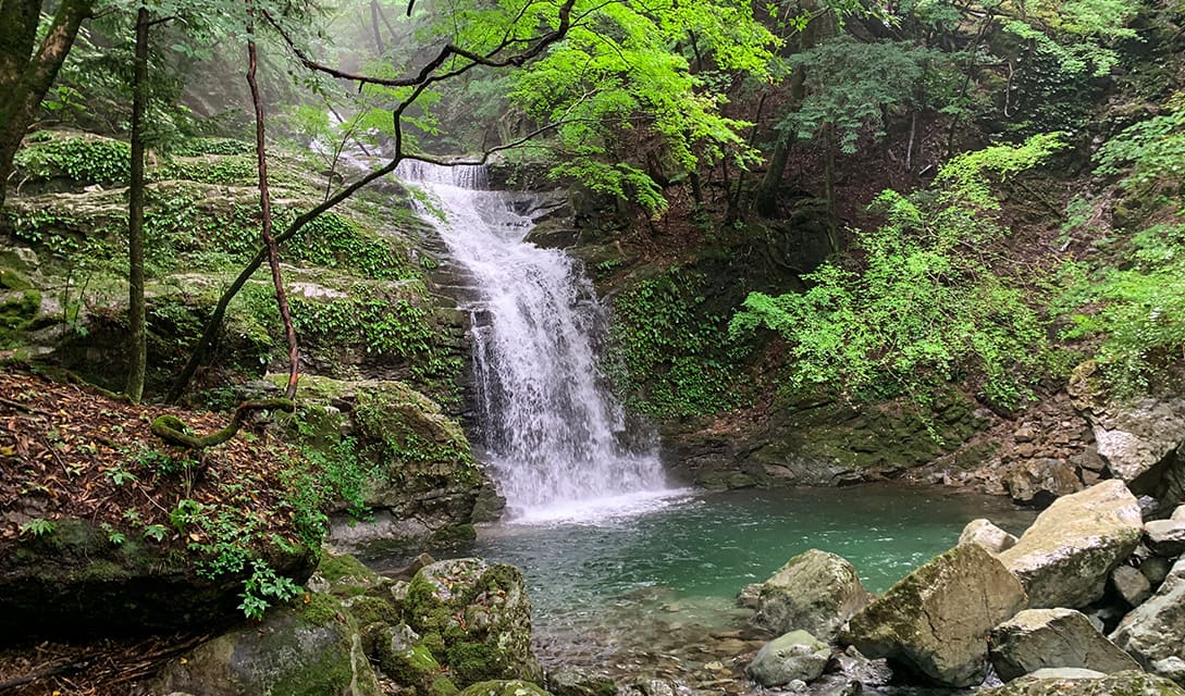 oita sobosan trekking waterfall