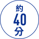 約 40 分