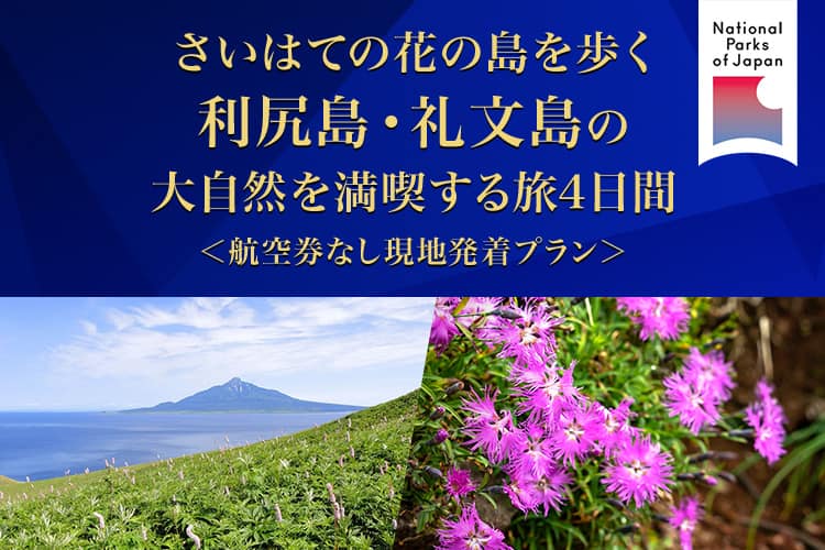 さいはての花の島を歩く　利尻島・礼文島の大自然を満喫する旅4日間＜航空券なし現地発着プラン＞