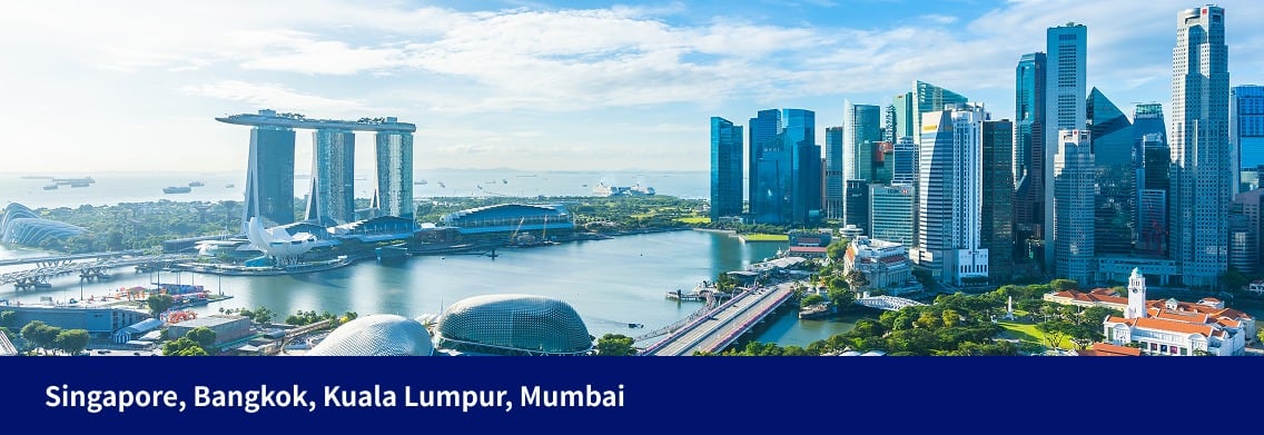 Singapore, Bangkok, Kuala Lumpur, Mumbai