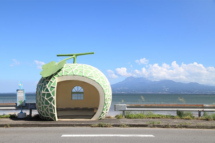 フルーツバス停（諫早市）