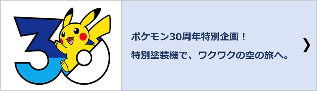ポケモン30周年特別企画！特別塗装機で、ワクワクの空の旅へ。