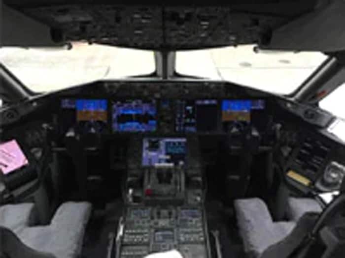 Clearance for departure is received from the air traffic controller.