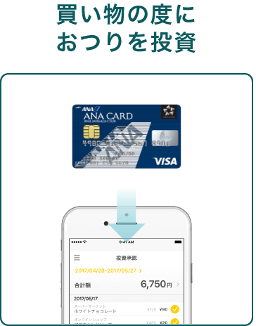 買い物の度におつりを投資