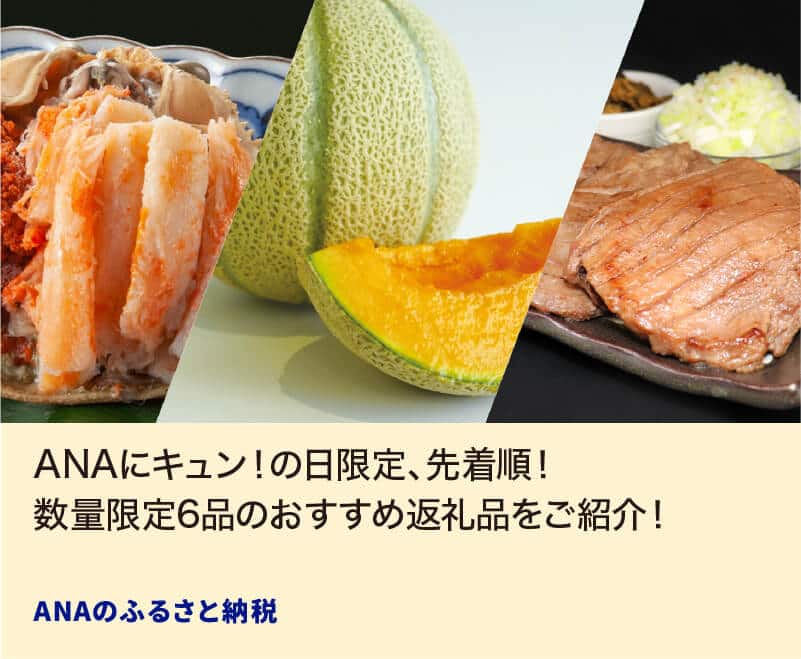 ANAにキュン！の日限定、先着順！数量限定6品のおすすめ返礼品をご紹介！ ANAのふるさと納税
