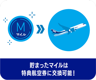貯まったマイルは特典航空券に交換可能！