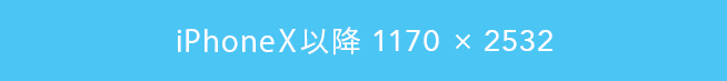 iPhoneX以降 1170×2532