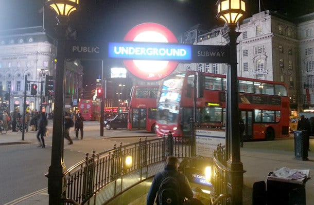 Piccadilly Circus London Underground Station