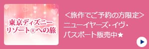 ＜旅作でご予約の方限定＞ニューイヤーズ・イヴ・パスポート販売中★