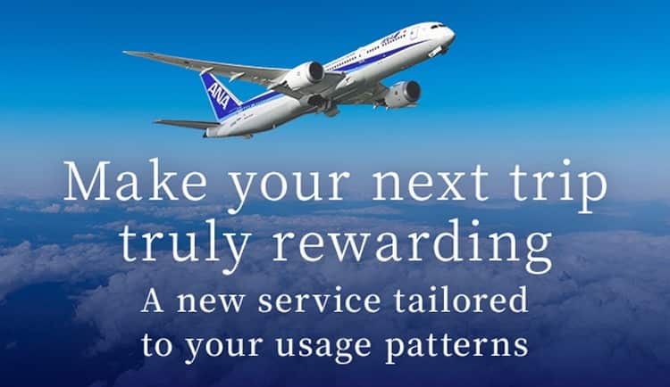 Make your next trip truly rewarding A new service tailored to your usage patterns
