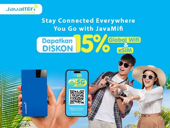 Stay Connected Everywhere You Go with JavaMifi | Dapatkan DISCKON 15% Global Wifi eSIM
