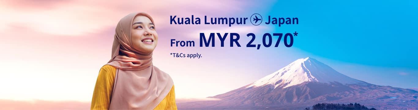 Kuala Lumpur - Japan from MYR 2,070! T&Cs apply.