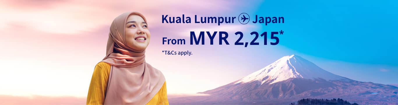 Kuala Lumpur - Japan from MYR 2,215! T&Cs apply.
