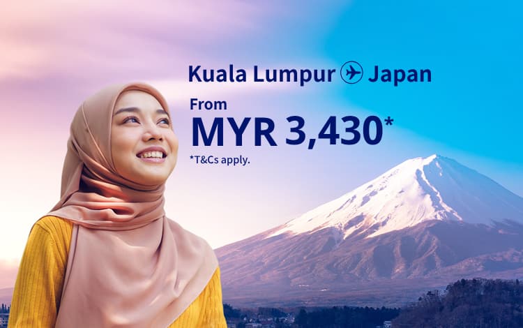 Kuala Lumpur - Japan from MYR 3430! T&Cs apply.