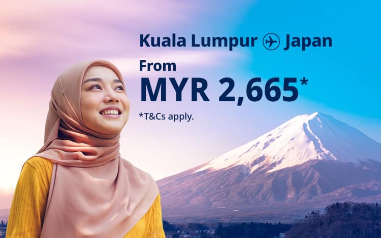 Kuala Lumpur - Japan from MYR 2,665! T&Cs apply.