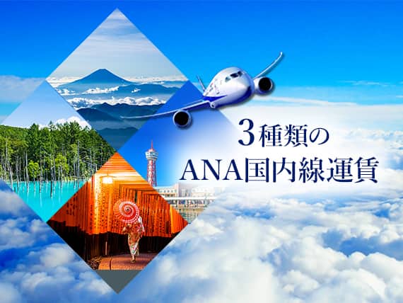 3種類のANA国内線運賃