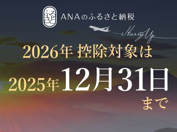ANAのふるさと納税　2026年控除対象は2025年12月31日まで