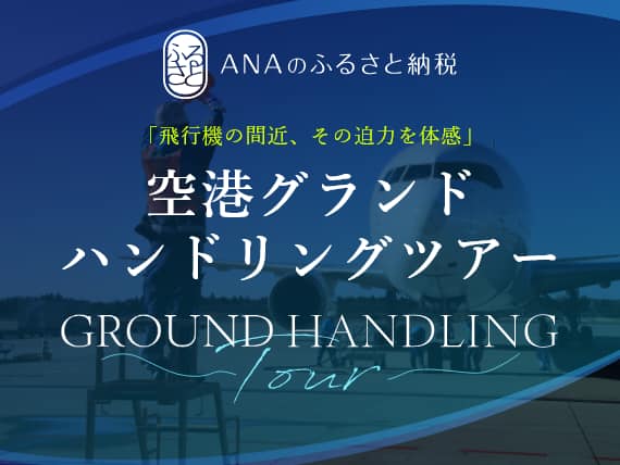 ANAのふるさと納税　「飛行機の間近、その迫力を体感」　空港グランドハンドリングツアー　GROUND HANDLING Tour