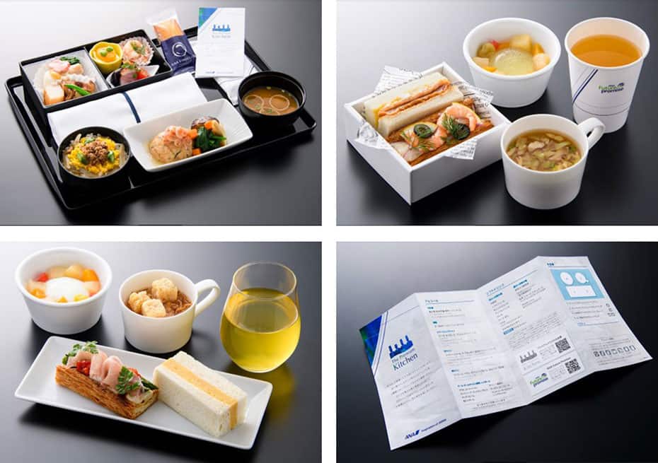 日本國內線 Premium Class 提供的日式料理、西式料理與菜單卡