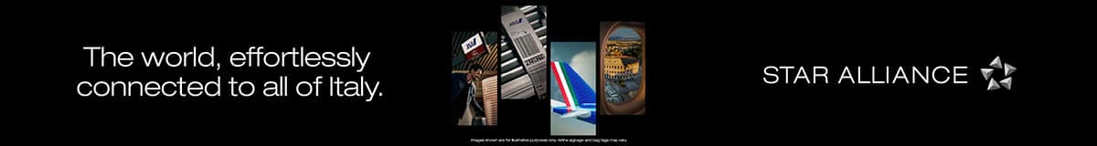 The World, effortlessly connected to all of Italy. STAR ALLIANCE