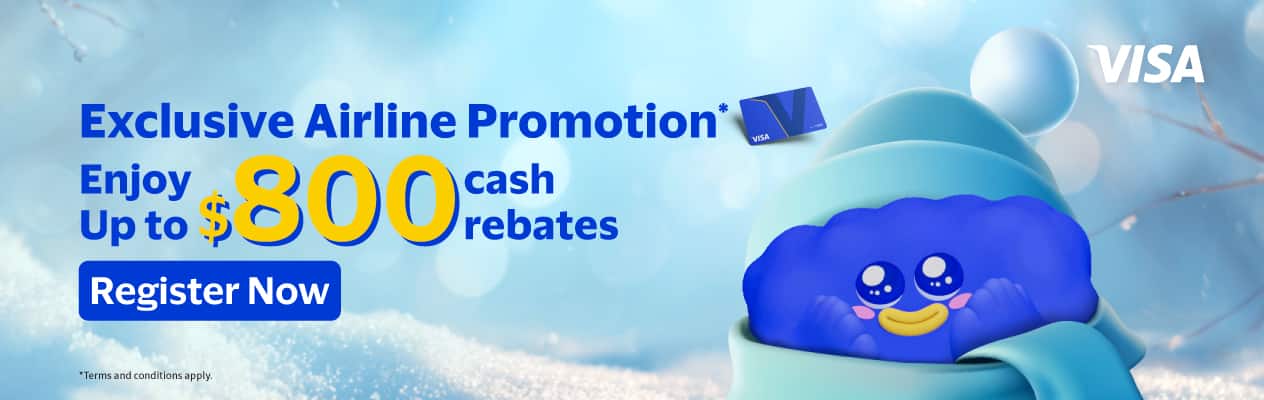 Exclusive Airline Promotion* Enjoy Up to $800 cash rebates Rigister Now