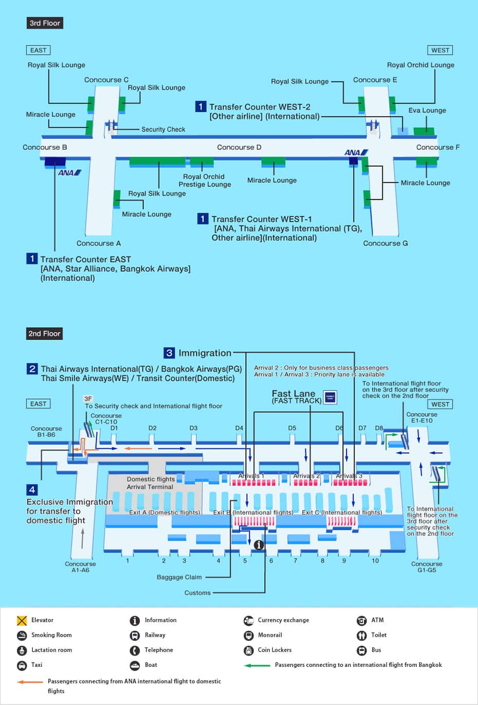 Bangkok Suvarnabhumi International Airport Airport and City Info At