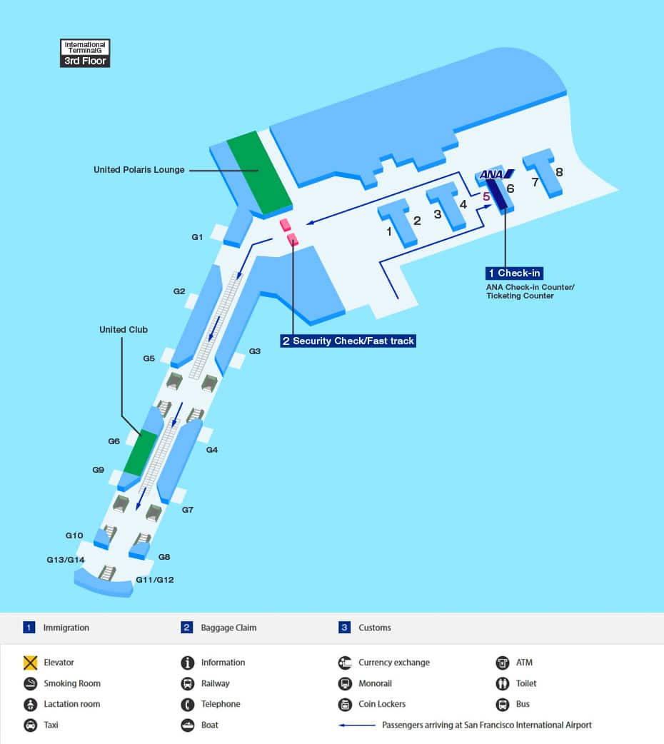 サンフランシスコ国際空港 空港と都市に関する情報 空港 ご旅行の準備 Ana