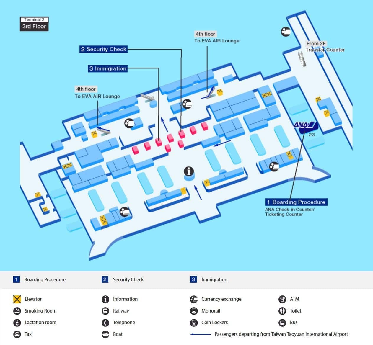 Taiwan Taoyuan International Airport Map