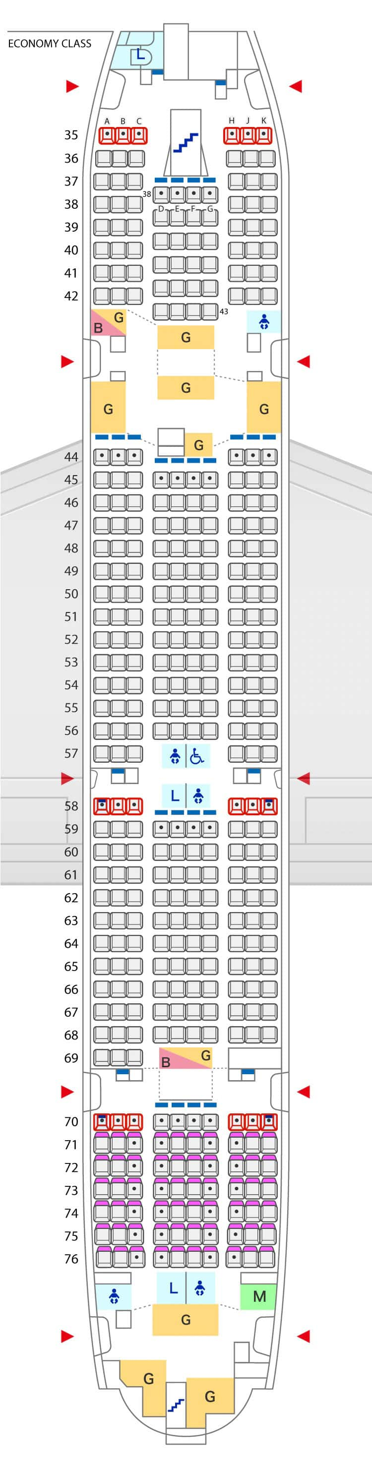 空客a380 800座位图 座位图 机内 旅行准备 Ana